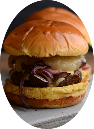 Autumn Apple Bacon Burger