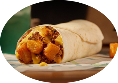 Cheesy Potato Burrito