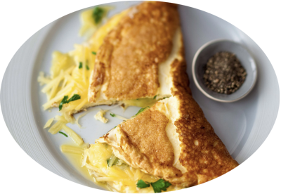 Chilly Morning Cheese Omelet