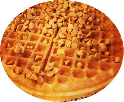Tropical Peanut Butter Chip Waffle