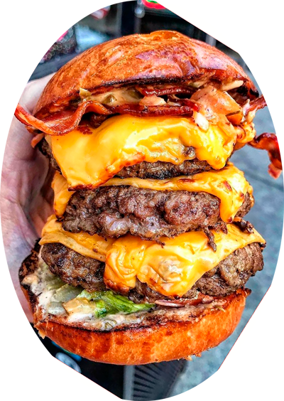 Monster Bacon Cheeseburger