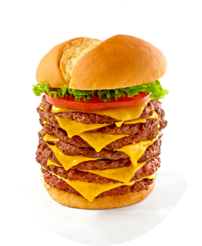 Quintuple Cheeseburger